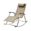 Ergonomic Rocking Chair with Adjustable Recline and Headrest
