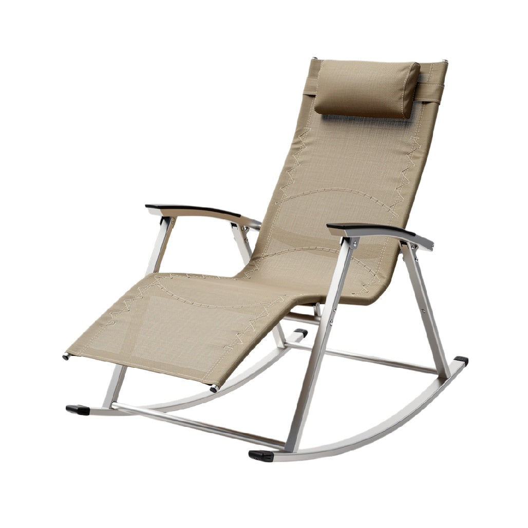 Ergonomic Rocking Chair with Adjustable Recline and Headrest